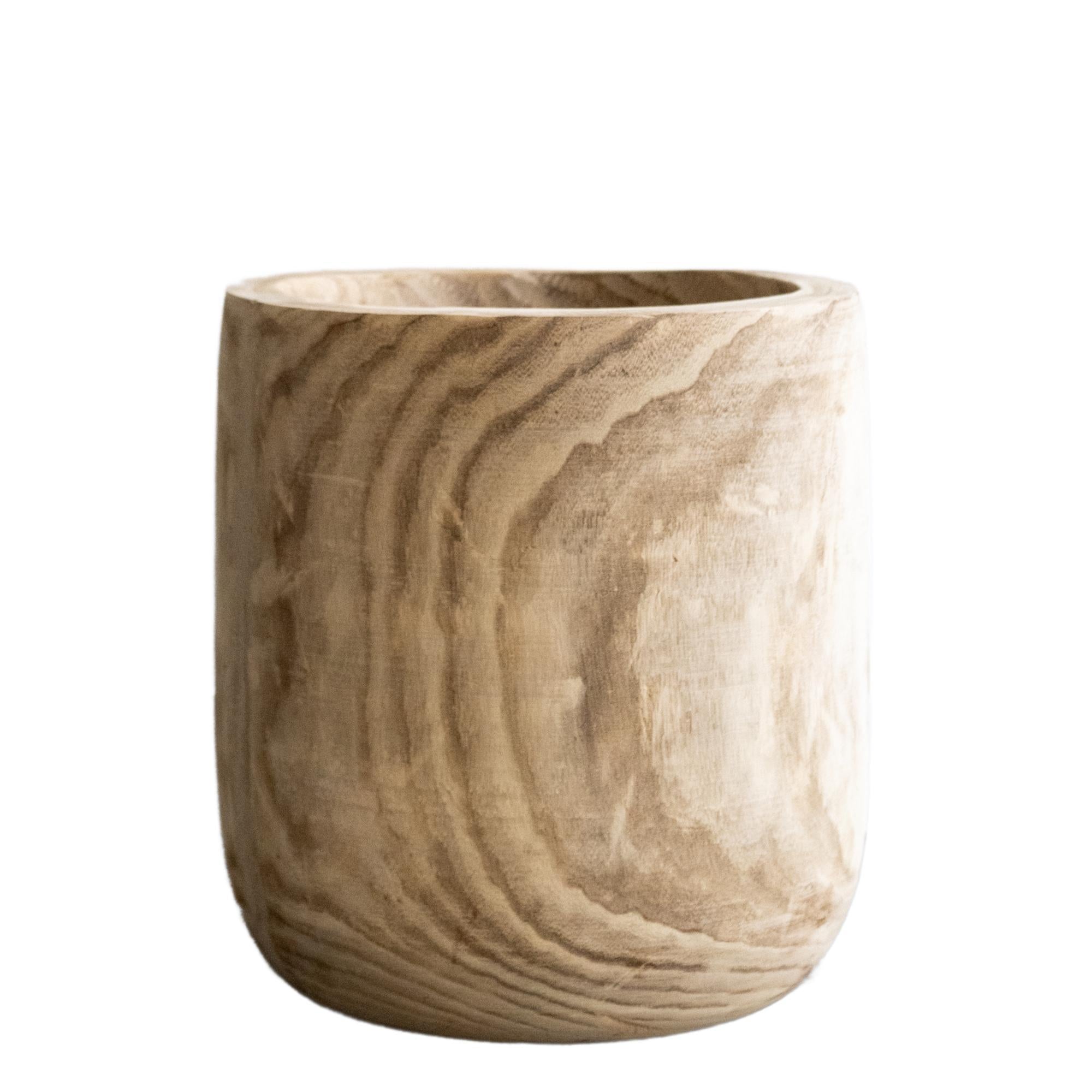 Pot - Hout lichtbruin - Pia pot XL - H42 W40