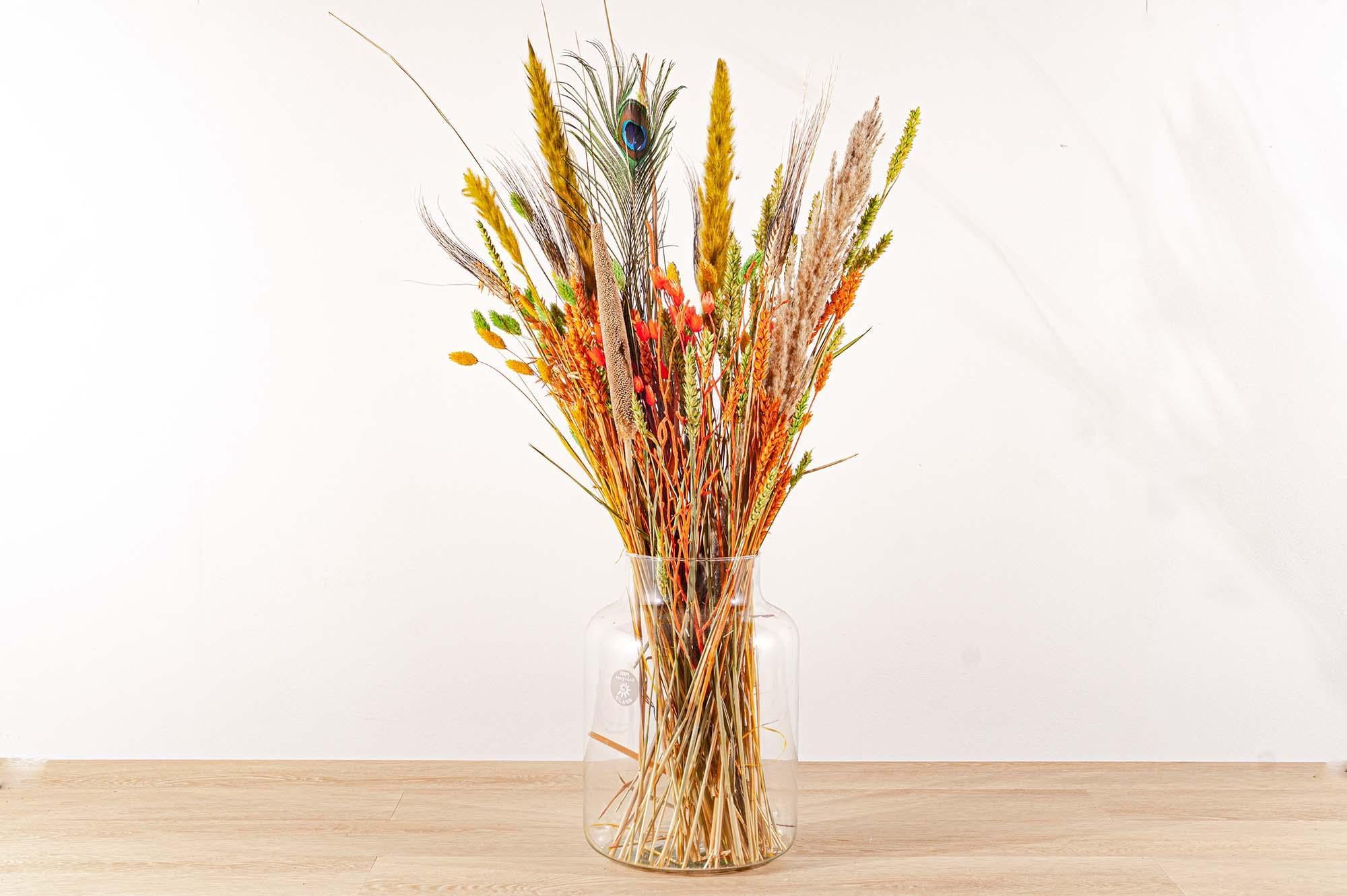 Droogbloemen boeket - Colorful Nature - Droogboeket - 70 cm