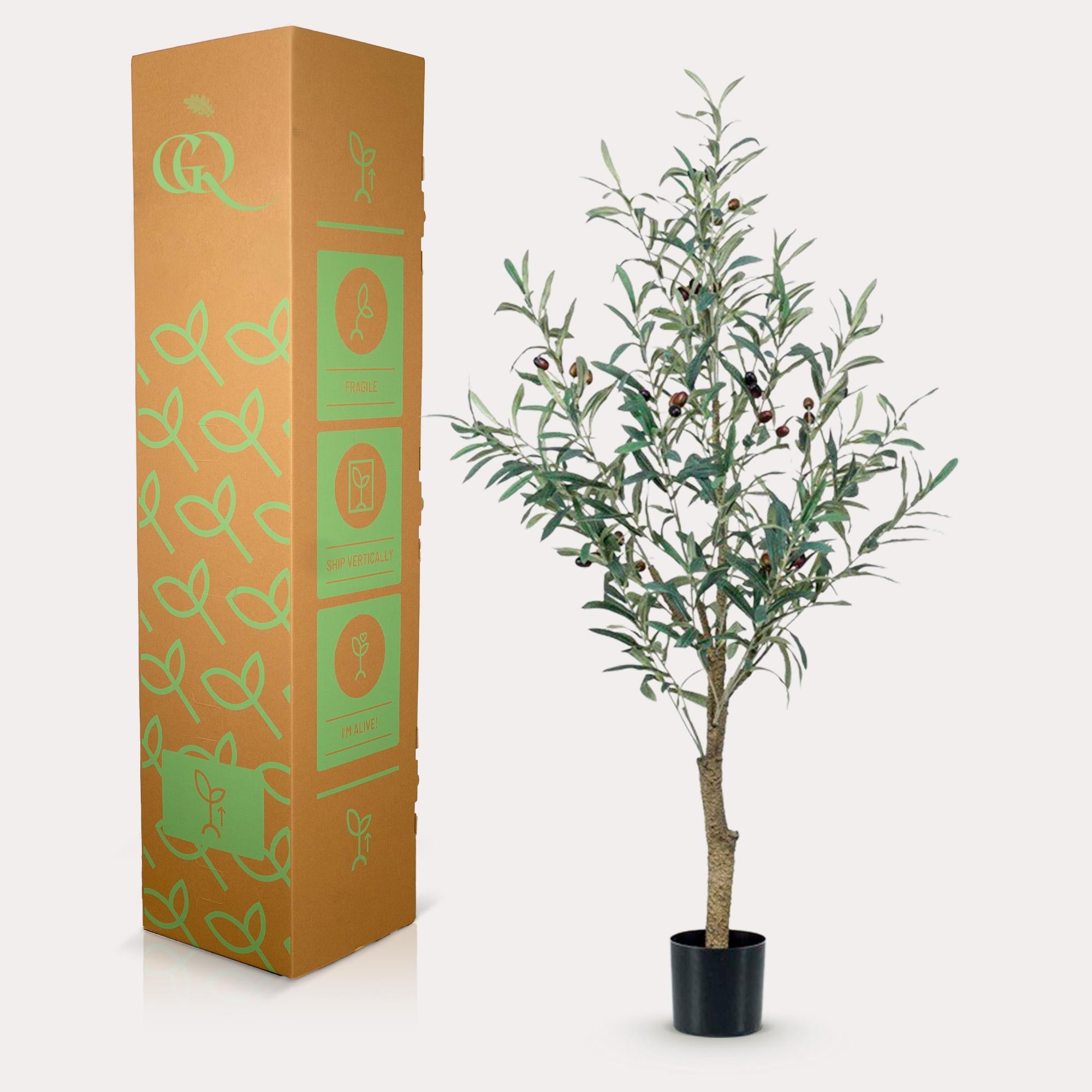 Kunst Olijfboom - Olea Europaea - Olijfboom - 115 cm